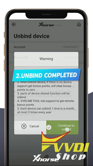unbind-vvdi-mini-key-tool-on-the-xhorse-app-24