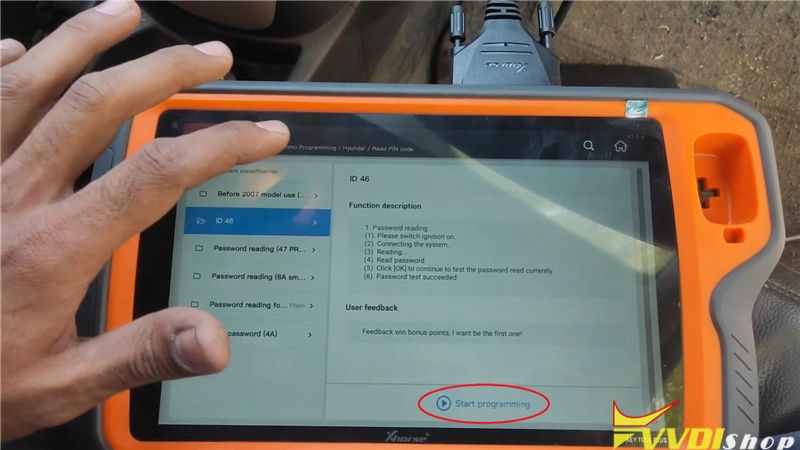 Vvdi Key Tool Plus Read Hyundai Xcent Id46 Pincode By Obd (4)