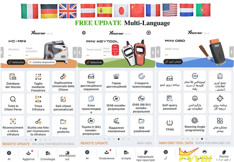 Xhorse Tools Free Language