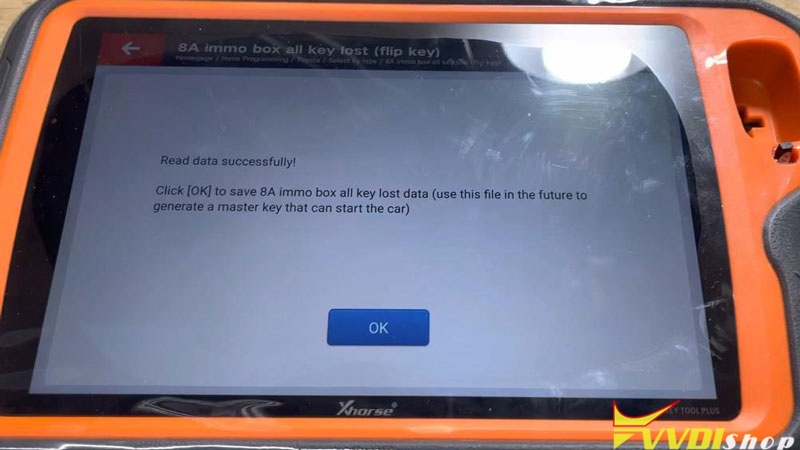 Xhorse Vvdi Key Tool Plus Program Toyota H Chip All Key Lost Success (11)