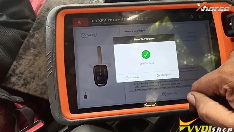 Xhorse Vvdi Key Tool Plus Adds Honda Wr V Id47 Via Obd Done (3)