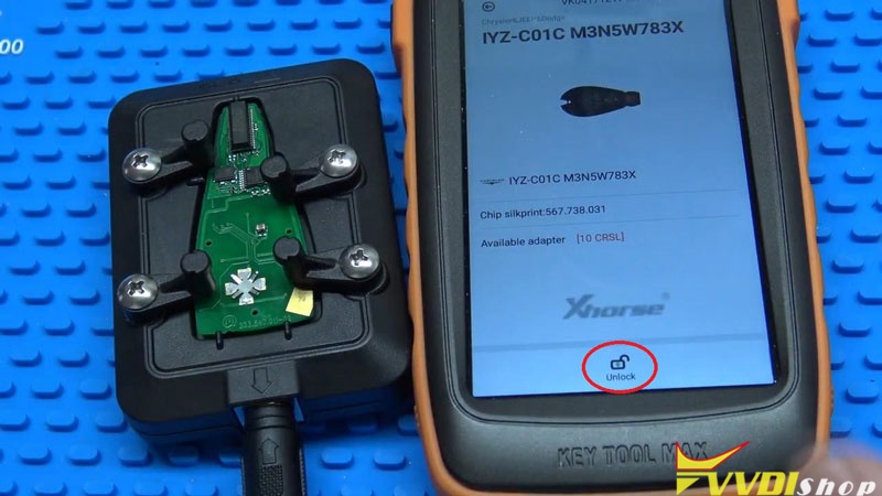 Xhorse Vvdi Key Tool Max Unlock Dodge Fobik Via Renew Adapter (4)