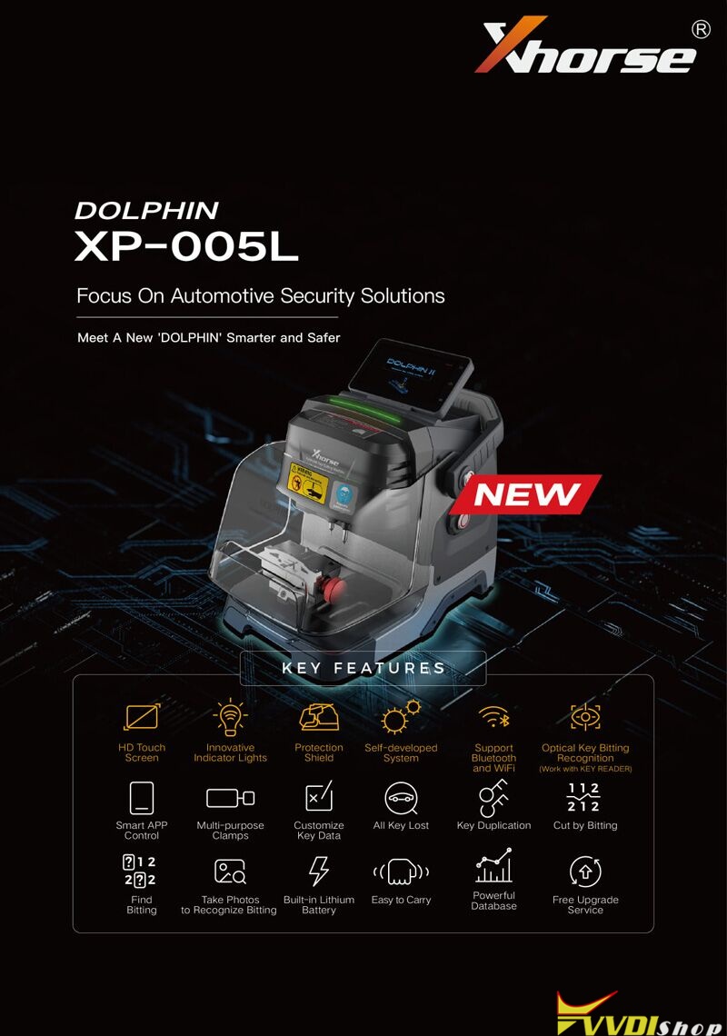 New Features In Xhorse Dolphin Ii Xp005l Key Cutting Machine (3)