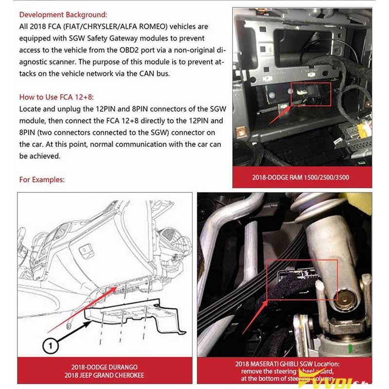 Xhorse Vvdi Key Tool Plus Fca 12+8 Adapter For Chrysler Jeep Dodge (4)