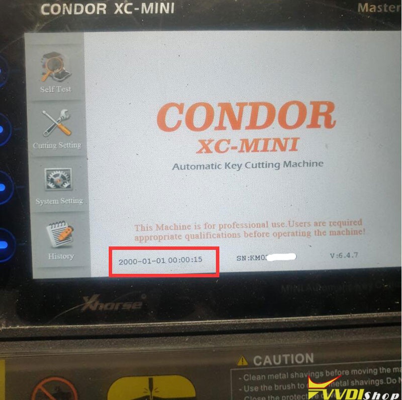 Condor Mini Plus Time Setting 2