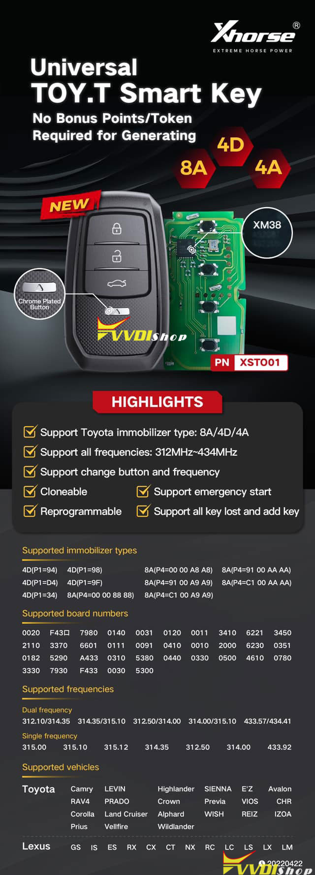 Xhorse Toyota Xm38 Smart Key