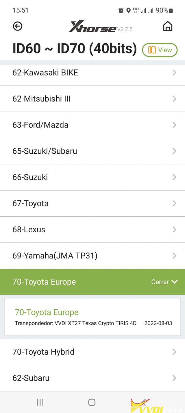 Vvdi Copy Toyota 4d70 Via Super Chip Xt27 1