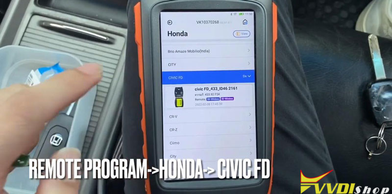 Vvdi Key Tool Max Pro Adds Honda Civic Fd 2011 Key By Obd (5)