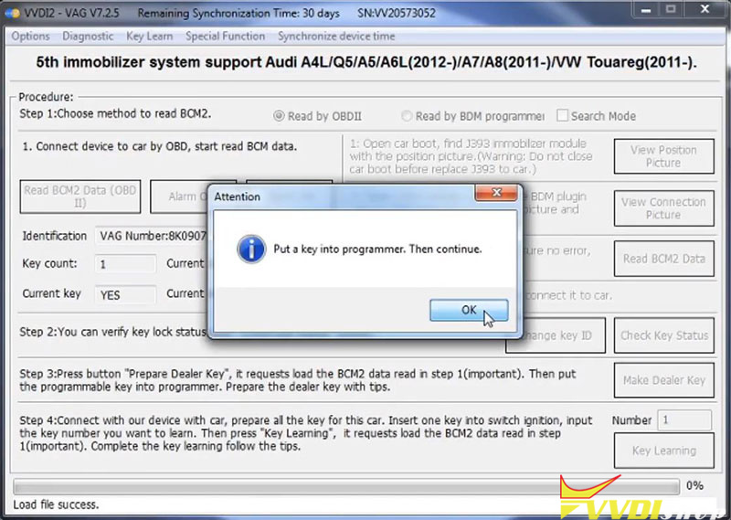 Xhorse Vvdi2 Program Audi Q5 Remote Key Learning (6)