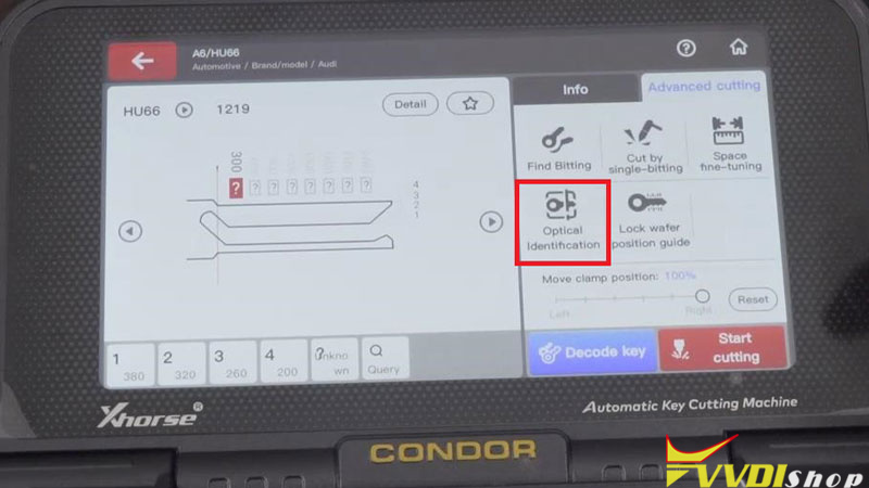 Xhorse Condor Ii Xdkr00gl Key Reader Cut Audi A6 Hu66 (5)