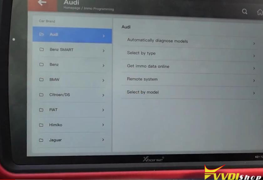 Audi Q3 Add Key Smart Key Using Key Tool Plus 1