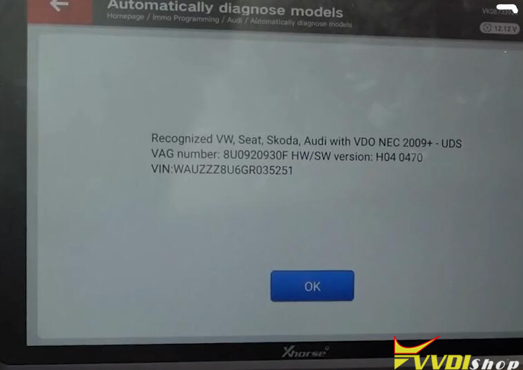 Audi Q3 Add Key Smart Key Using Key Tool Plus 2