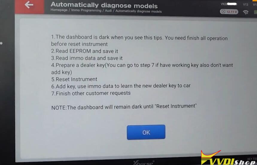 Audi Q3 Add Key Smart Key Using Key Tool Plus 6