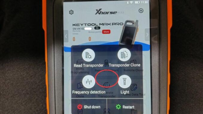 Xhorse Key Tool Max Setting 3