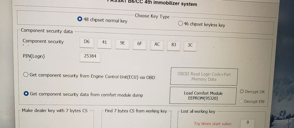 Passat 2008 VW Passat AKL Vvdi2