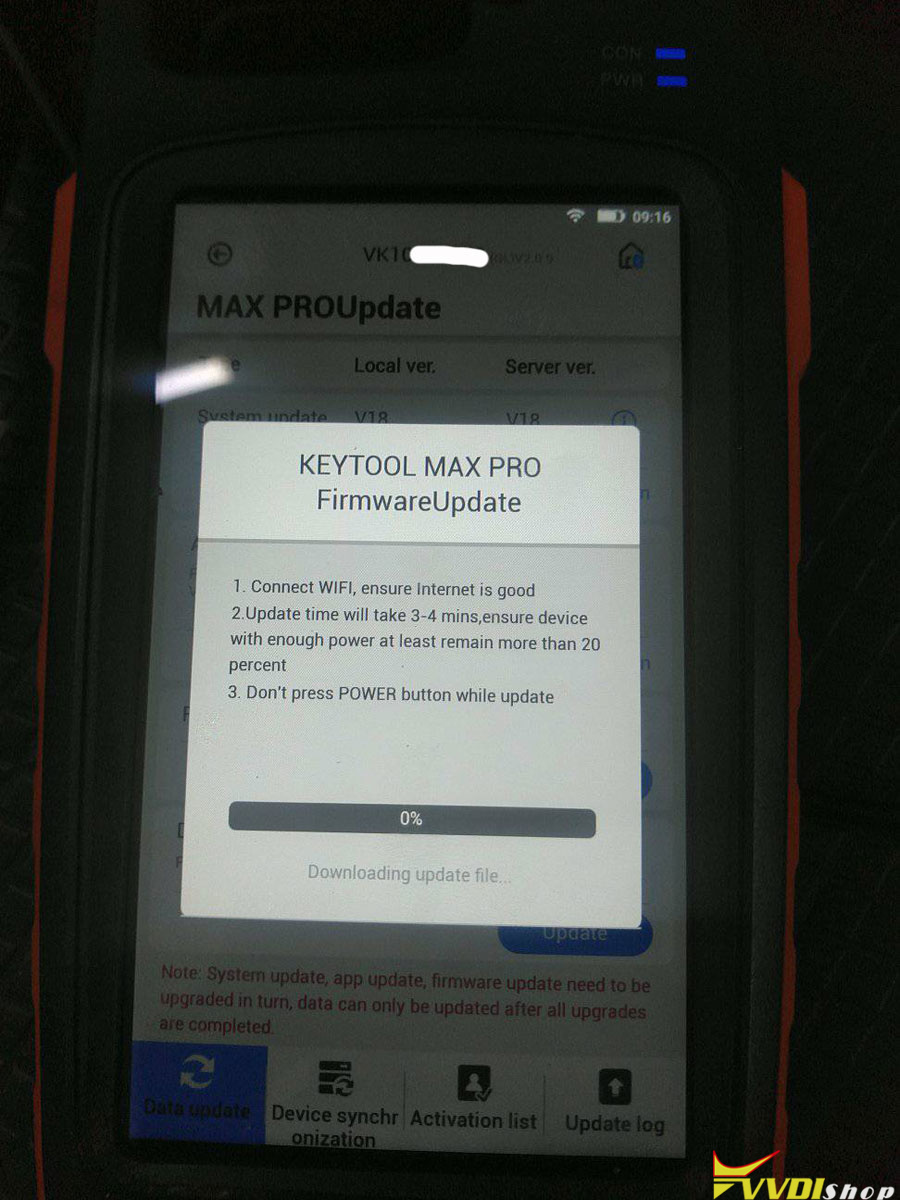 Xhorse Key Tool Max Pro Firmware Update Failed