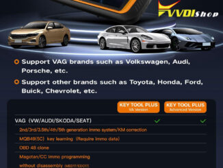 VVDI Key Tool Plus Full Version Vs VAG Version