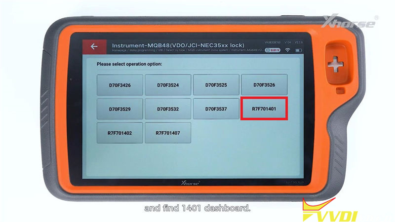 Xhorse Mqb Rh850 V850 Adapter Vvdi Key Tool Plus Read 1401 Dash (5)
