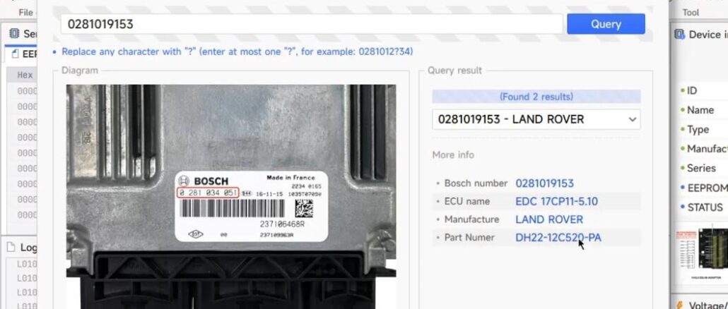 Xhorse Multi Prog Read Landrover Edc17cp11 1