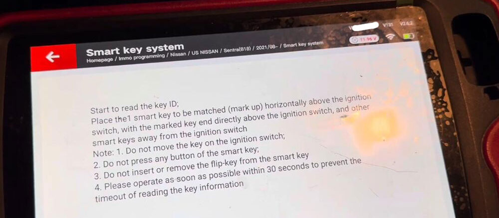 Xhorse Key Tool Plus Nissan Sentra 2022 Add Key 11