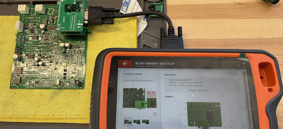 Xhorse Key Tool Plus Porsche Bcm Adapter Crack Failed 1