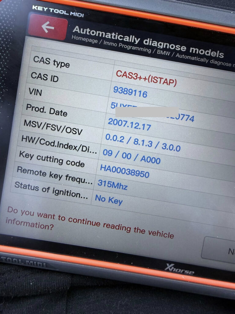 Xhorse Key Tool MIDI 2008 BMW X5 Key 2