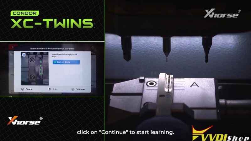 how to use xhorse condor xc twins cut key with ai 9 how to use xhorse condor xc twins cut key with ai 9