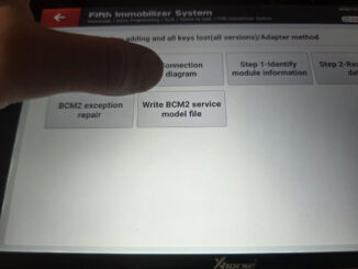 Xhorse Key Tool Plus Failed To Write Audi Bcm2 Dflash Pflash 2
