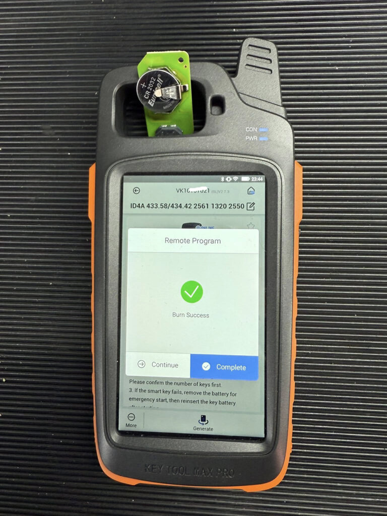 Toyota Yaris 2022 4A BA Lost keys with key tool max pro 2 Toyota Yaris 2022 4A BA Lost keys with key tool max pro 2