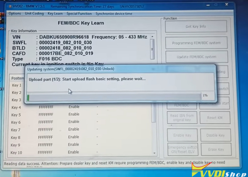 vvdi2 program bmw f16 bdc akl 9 vvdi2 program bmw f16 bdc akl 9