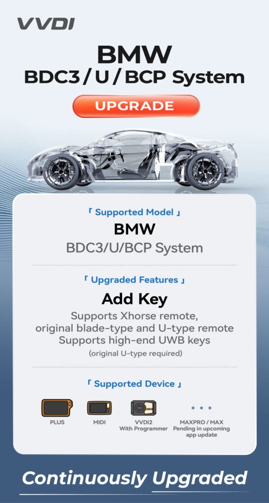 vvdi key tool plus bmw bdc2 bdc3 update vvdi key tool plus bmw bdc2 bdc3 update