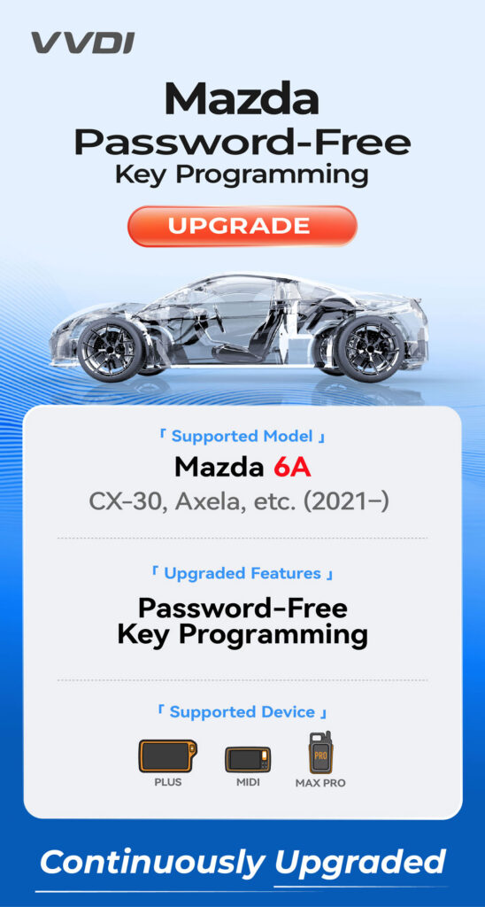vvdi key tool plus update Mazda 6A 2021 IMMO vvdi key tool plus update Mazda 6A 2021 IMMO