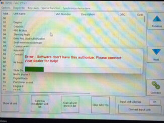 vvdi2 full not have authorization
