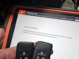 VW Tiguan 2024 MQB49 5C key with Xhorse VVDI Key Tool Plus 1