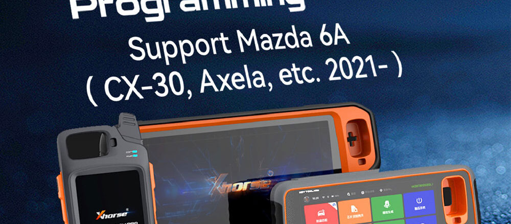 xhorse mazda 6A key programming without pin