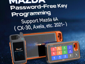 xhorse mazda 6A key programming without pin