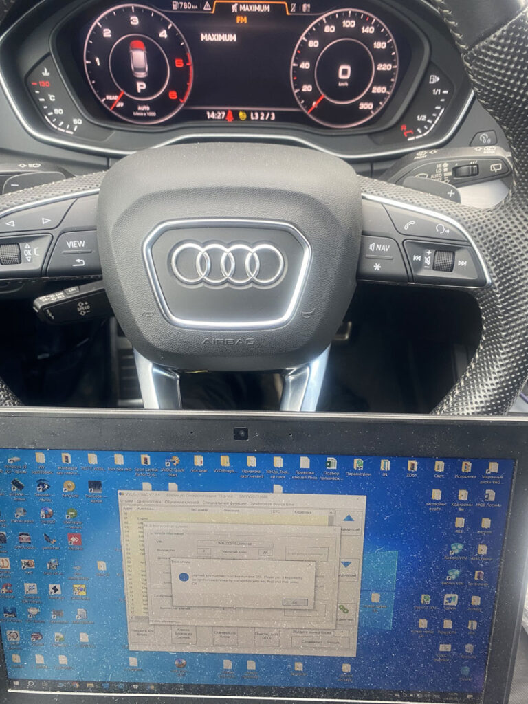 add 2019 audi q5 mlb key with xhorse 5