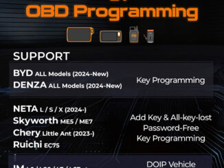 xhorse add EV cars key programming