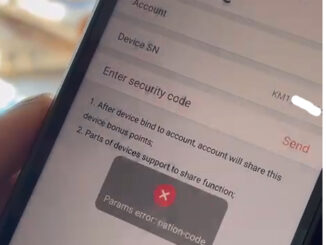 xhorse app bind device params error 1