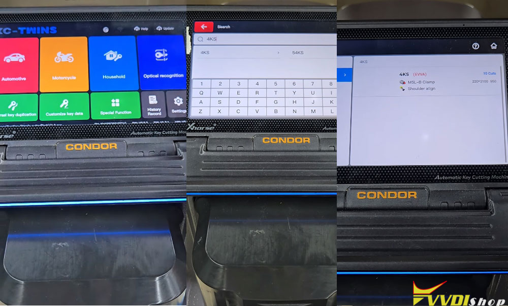 xhorse condor xc twins cut EVVA 4KS key 1 xhorse condor xc twins cut EVVA 4KS key 1