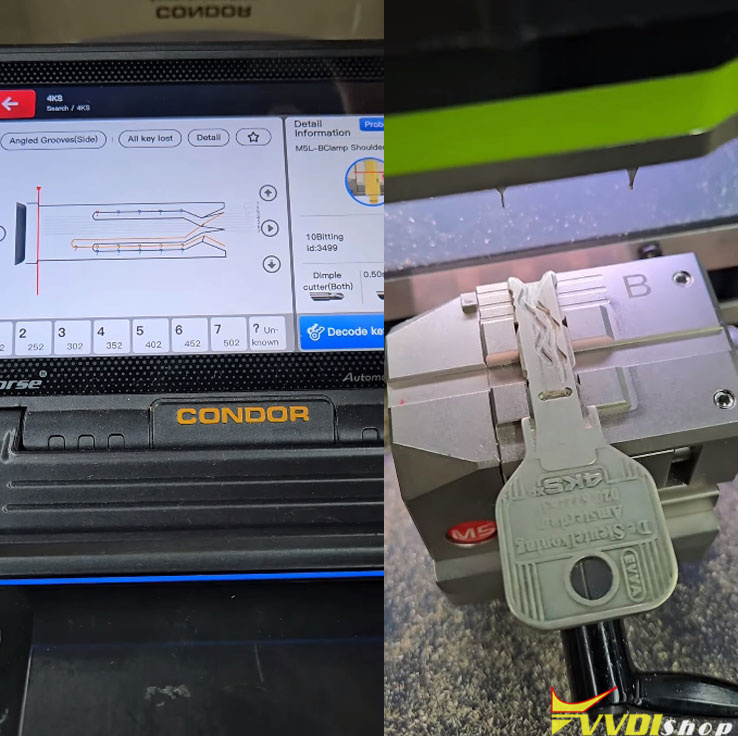 xhorse condor xc twins cut EVVA 4KS key 5 xhorse condor xc twins cut EVVA 4KS key 5