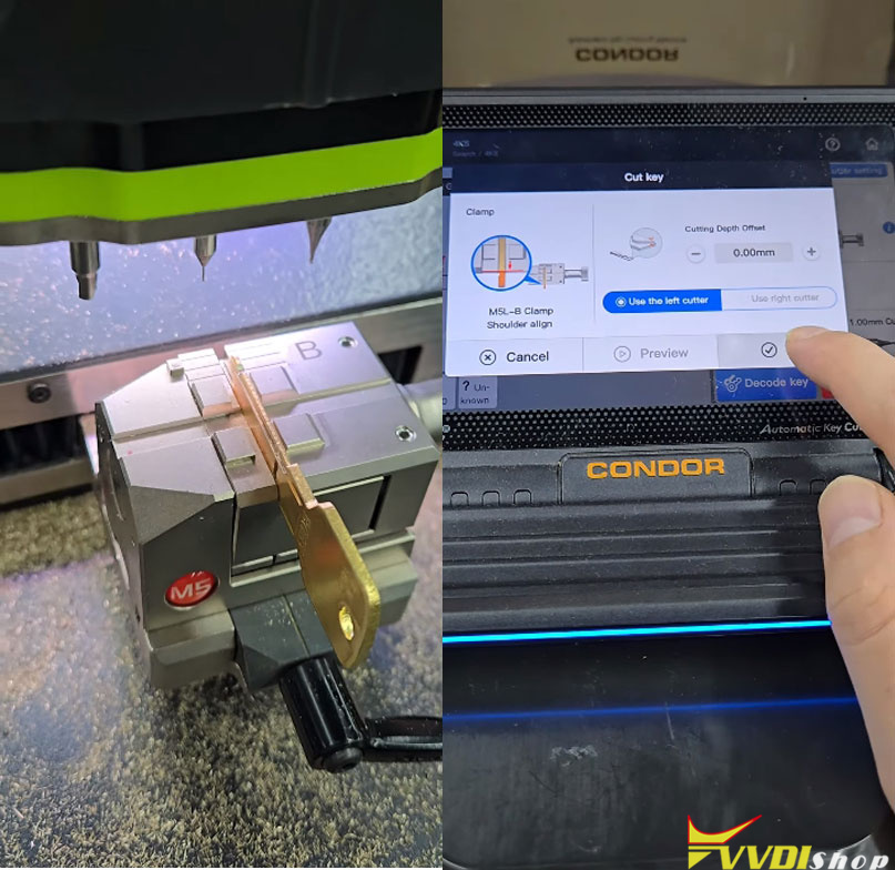 xhorse condor xc twins cut EVVA 4KS key 7 xhorse condor xc twins cut EVVA 4KS key 7