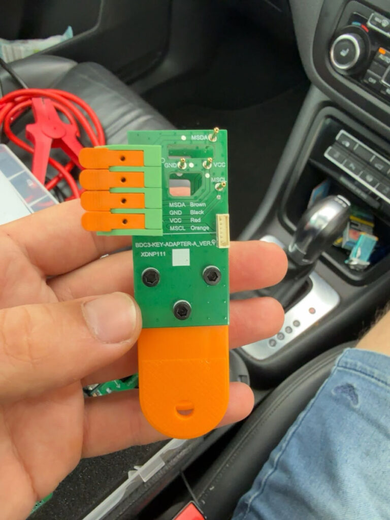 connect xhorse xdnp11 clip with key tool plus 4