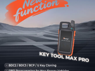 xhorse key tool max pro update bmw bdc2 bdc3 key copy menu
