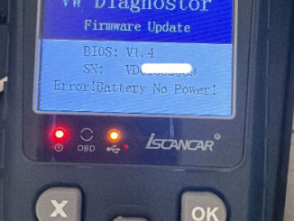 VAG MM 007 Battery no power