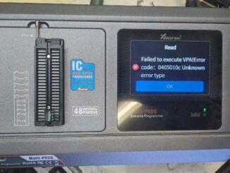 Xhprse Multi Prog failed to execute VPA 1