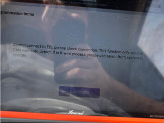 xhorse key tool plus cannot connect to eis 2002 mercedes c class fix