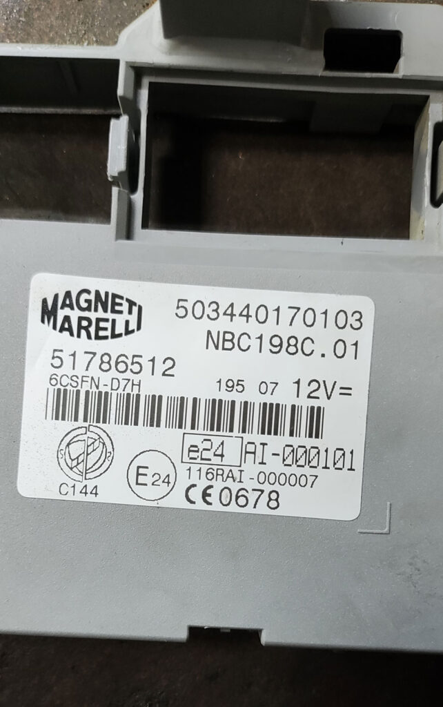 vvdi prog fiat bcm D70F3237 pinout 1